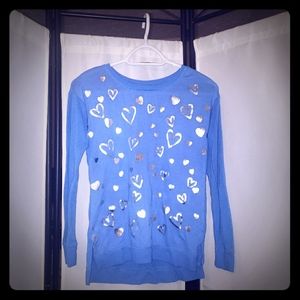 Justice light knit sweater